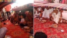 खाना खाने बैठे थे मेहमान, अचानक आई जोरदार आंधी, उड़ा ले गई शादी का पंडाल