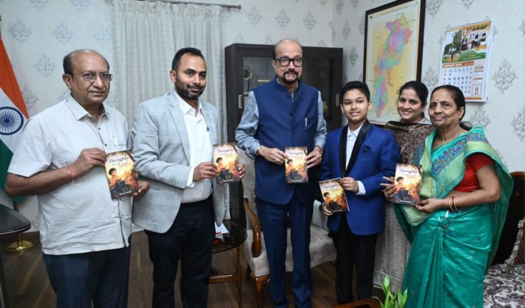 राज्यपाल श्री डेका ने 12 वर्षीय छात्र मास्टर दिव्यांश की पुस्तक ‘थॉट्स अबाउट गॉड‘ का किया विमोचन